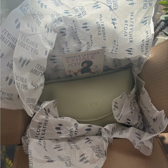 Portland Leather Pistachio Medium Koala Sling Bag - Picture 8 of 11